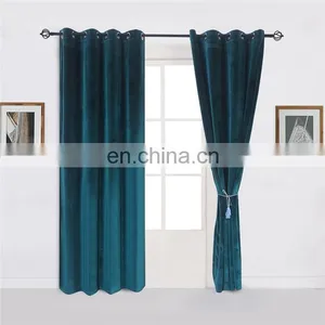 Home Used 100% Polyester Velvet Blackout Curtains Pictures thumbnail-3