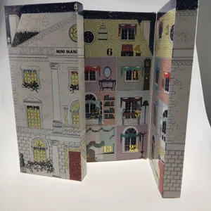 Four Color Printing Custom Paper Christmas Advent Calendar Box thumbnail-2