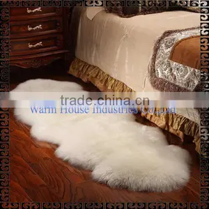 2016 Soft Sheepskin Leather Fur Rug / Natural Color or Dyed Color Sheep Skin Rugs/Animal Skin Rugs thumbnail-1