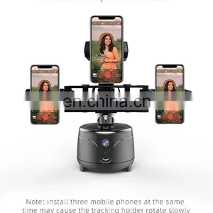 2022 Hot Selling Portable Smart Shooting Auto Face Ai Automatic Rotation 360 Object Tracking Cell Mobile Phone Holder thumbnail-2