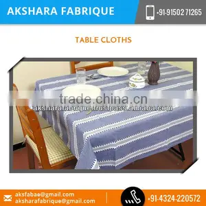 Flawless Finished Cotton Table Cloth With Distinctive Style thumbnail-3