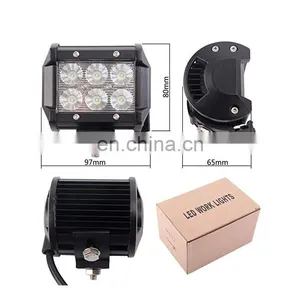 Car Accessories New 4inch Flood Work Light Pod Car Led 12v 18w Work Lights 12V 24V thumbnail-4