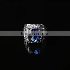 Trendy Silver Plated Blue Sapphire Mens Ring Quality Choice thumbnail-2