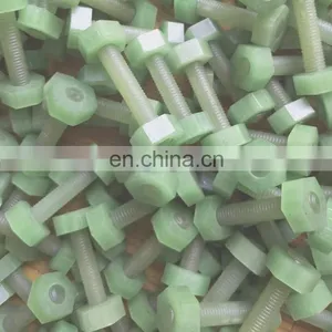 Composite Fiberglass FRP GRP Stud Bolt for Sale FRP Thread Rod GRP Fully Threaded Bolts and Nuts thumbnail-3