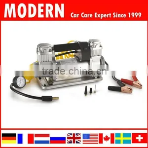 12V Metal Auto Air Pump/auto Air Compressor/auto Tyre Inflator With Jump Leads thumbnail-1