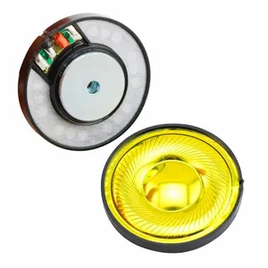 40mm Headphone Driver Unit 32 Ohm Speakers Gold Metal Speaker thumbnail-2
