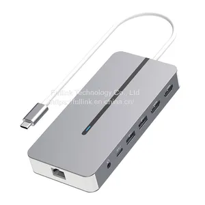 7 in 1 USB-C Dual Display Hub for MacBook M1 thumbnail-1