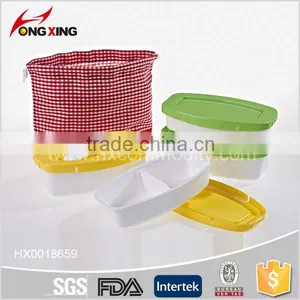 730+470ML Double Layer Plastic Picnic Lunch Bento Box With Bag Supplier's Choice thumbnail-6