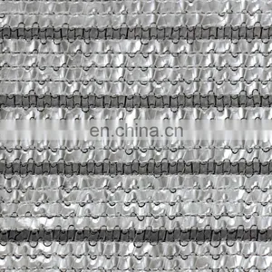 Aluminum Knitted Shade Cloth Car Parking Shade Net Garden Reflective Aluminum Foil Shading Net 95 for Sale thumbnail-4