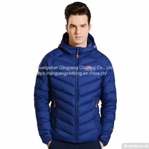 New Fashion Lightweight 800 Filling Goose Down Jacket Men Puffer Down Jacket With Hood for Winter thumbnail-1