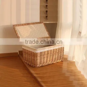 Handmade Wicker Basket,willow Basket,wicker Basket With Fabric Lining Quality Choice thumbnail-6