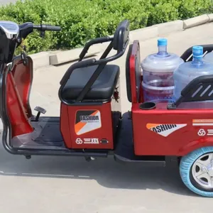 Safety and Popular 48V 500W Three Wheels Electrico Triciclo Electric Tricycle With Passenger Seat and Cargo thumbnail-5