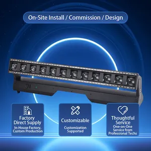 Y1240X 12x40W 4In1 Beam Moving Head Scan Light Stage Effect Lamp DMX512 Dj Mobile Lights for Bar Party KTV Home Wedding thumbnail-4