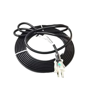 Factory Newest Electric Wire Heat Trace Cable 10M Under Floor Heating Cable for Roof and Gutter With Lamp Plug thumbnail-1