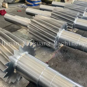 Worm Shaft Bevel Pinion Shaft Set With Mill Test Report & 12 Months Warranty Support thumbnail-5