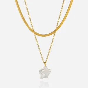 Customized Waterproof Matte Stainless Steel Fashion Jewelry Necklace for Wholesale thumbnail-4