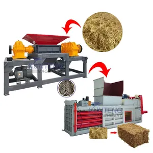 Agriculture Waste Grass Leaves Shredder Straw Shredding and Baling Line EPC thumbnail-1