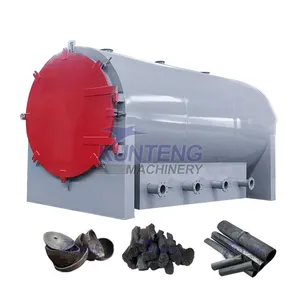 Charcoal Powder Making Machine Heavy-duty Bamboo Wood Carbonization Furnace EPC thumbnail-1