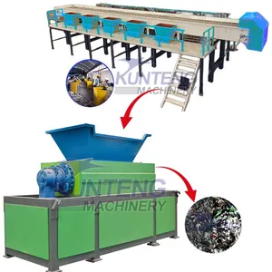 High Separation Rate Manual Sorting Platform Garbage Classification and Shredding Production Line thumbnail-1