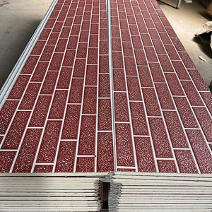 Polyurethane Sandwich Panel Cold Storage Warehouse Insulation Exterior Wall Engraving Board thumbnail-6