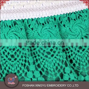 Factory Price Custom Net Designs Scalloped French Beautiful Green Hot Girls Short Skirt Supplier's Choice thumbnail-3