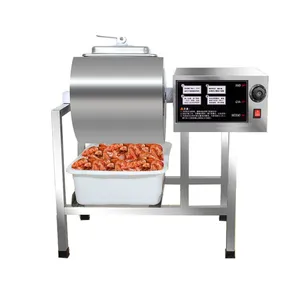 MO-QDMECH Food Grade Silicone Seal Vacuum Meat Marinating Machine RL050 Stainless Steel Tumbler Timer Control 35L-150L thumbnail-1