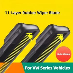 11‑Layer Rubber Wiper Blade For VW T‑Roc Golf Passat Magotan Silent Windshield Wiper thumbnail-1
