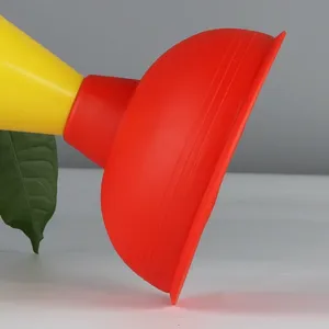 TPR Red Double-Headed Suction High-Pressure Air Toilet Plunger Model 829 Steel Pull Rod Household Kitchen Sink Drain thumbnail-3