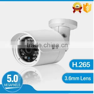 H.265 High Performance Low Pries 3.6mm Lens 5MP Color IR IP Mini Bullet CCTV Camera thumbnail-1