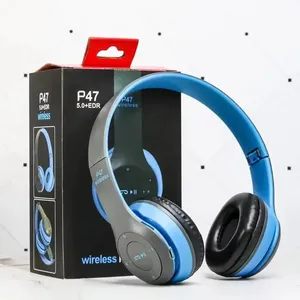P47 Popular Wireless Earbuds Sports Headphone With FM Radio & Gift Compatible With Mobile Phones thumbnail-3