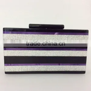 Acrylic Cosmetic Clutch Bag, Hard Case Lasies Bag thumbnail-2