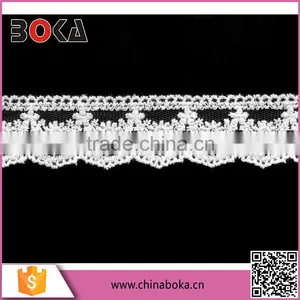 Hot Sale Embroidery Water Soluble Cotton Lace Trim thumbnail-1