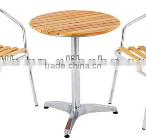 Outdoor Wooden Chair And Table thumbnail-1