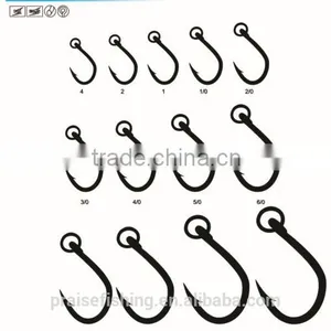 White Nickle High Carbon Steel PR-5105R GORILLA WITH HEAVY RING Wholesale Fishing Hook thumbnail-1