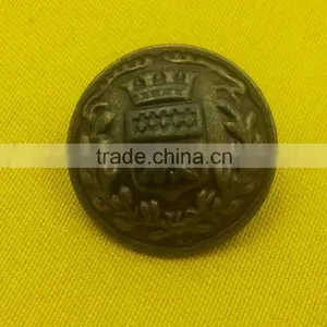 Metal Shank Button in Oxy Brass Color --- MJ1120 thumbnail-2