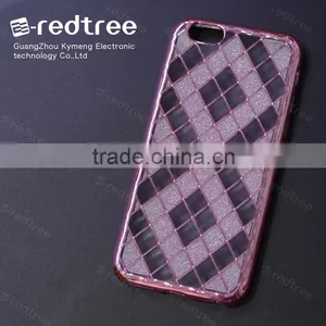 Popular Electroplate Grid Cell Phone Cases for Samsung Galaxy s6 thumbnail-2