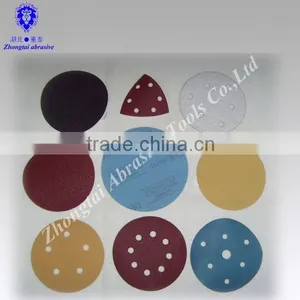 4 Inch to 7 Inch Yellow Coated Sand Paper With Hook and Loop thumbnail-4