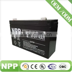 6V14AH Small 6 Volt Rechargeable Vrla Battery thumbnail-3