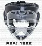 High Quality Boxing Head Guard Black Genuine Leather thumbnail-1
