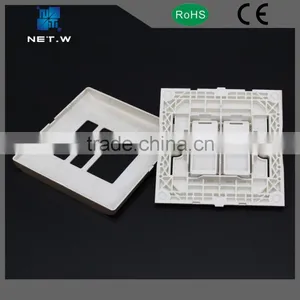 1/2 Port Silver 86 Faceplate Cat5/6 Faceplate /wall Socket thumbnail-6