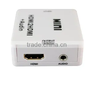 HDMI To HDMI Audio 1080p Mini Audio Video Connector Convertor thumbnail-1