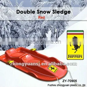 2014 Winter Toys Promotion Product Plastic Kids Double Sled ZY-70905 thumbnail-1