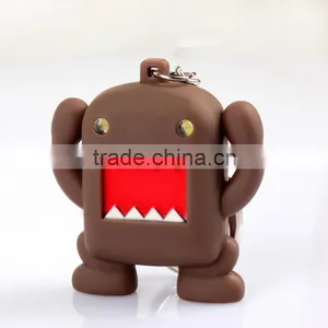 Promotional Cartoon Character LED Light Flash Keychain With Sound thumbnail-3