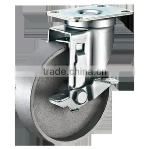 Medium Duty Casters With Cast Iron Wheel thumbnail-3