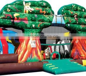 Fantastic Commercial Jungle Tree Inflatable Bouncer for Sale,inflatable Jungle Bouncer thumbnail-2
