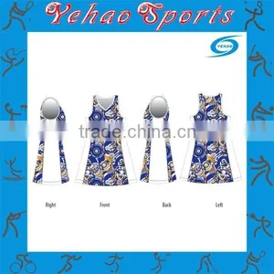 Full Sublimation Pattern Stylish Design Netball Dress thumbnail-1