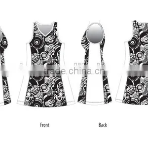 Full Sublimation Pattern Stylish Design Netball Dress thumbnail-3