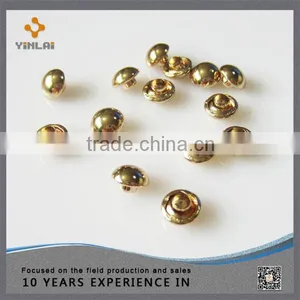 7mm Gold Mushroom Rivet thumbnail-1