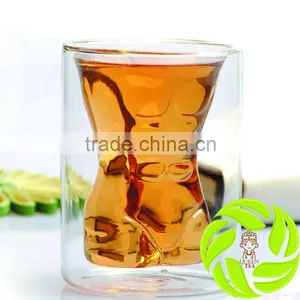 Premium Lovers Teacup 200ml Tea Cup With Man and Woman Style Special Couple Teaware Boorsilicate Glass Teaset thumbnail-1