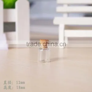12mm Diameter Small Glass Bottle Design With Cork thumbnail-4